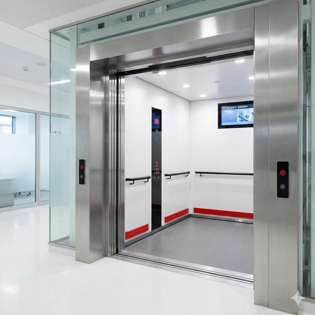 4️⃣ hospital elevators